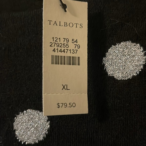 Talbots XL sweater NWT.  Bundle with Scarf (NWT). Scarf SOLD SEPARATELY - Picture 3 of 5